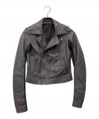 RICK OWENSリックオウエンス）の古着「CLASSIC LEATHER JACKET/RP18S8703-LCW」｜グレー