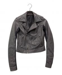 RICK OWENS（リックオウエンス）の古着「CLASSIC LEATHER JACKET/RP18S8703-LCW」｜グレー