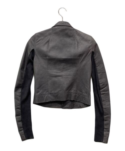 RICK OWENS（リックオウエンス）RICK OWENS (リックオウエンス) CLASSIC LEATHER JACKET/RP18S8703-LCW グレー サイズ:40の古着・服飾アイテム