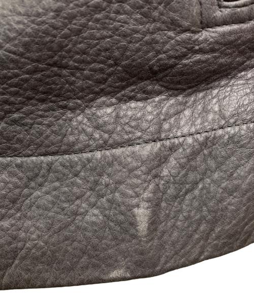 RICK OWENS（リックオウエンス）RICK OWENS (リックオウエンス) CLASSIC LEATHER JACKET/RP18S8703-LCW グレー サイズ:40の古着・服飾アイテム