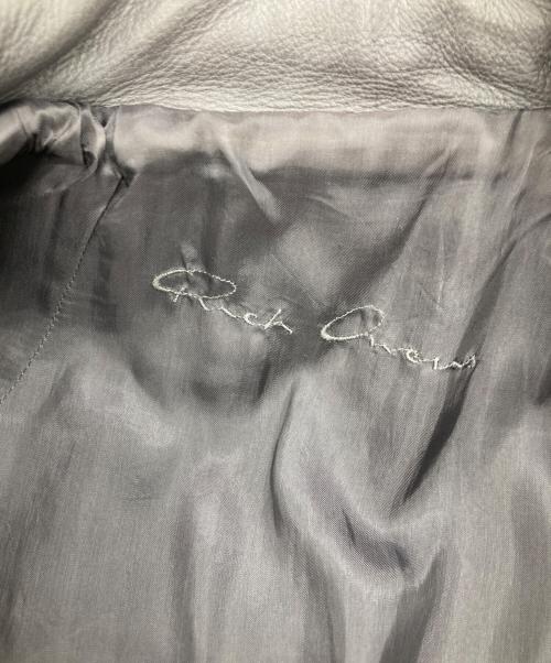 RICK OWENS（リックオウエンス）RICK OWENS (リックオウエンス) CLASSIC LEATHER JACKET/RP18S8703-LCW グレー サイズ:40の古着・服飾アイテム