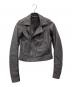 RICK OWENS（リックオウエンス）の古着「CLASSIC LEATHER JACKET/RP18S8703-LCW」｜グレー