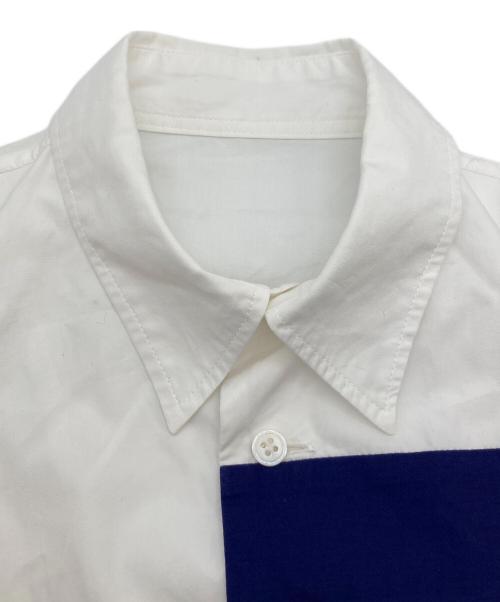 Yohji Yamamoto pour homme（ヨウジヤマモト プールオム）Yohji Yamamoto pour homme (ヨウジヤマモト プールオム) 切替シャツ ホワイト サイズ:2の古着・服飾アイテム
