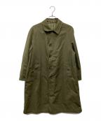 Burberry'sバーバリーズ）の古着「ツイードリバーシブルステンカラーコート/WR057-921-78」｜カーキ