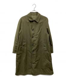 Burberry's（バーバリーズ）の古着「ツイードリバーシブルステンカラーコート/WR057-921-78」｜カーキ