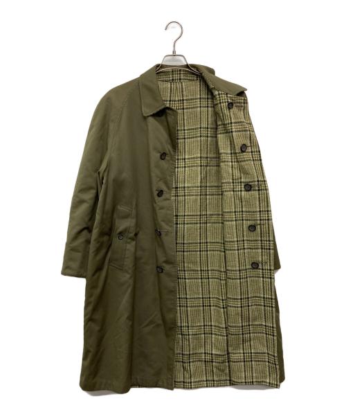 Burberry's（バーバリーズ）Burberry's (バーバリーズ) ツイードリバーシブルステンカラーコート/WR057-921-78 カーキ サイズ:Mの古着・服飾アイテム