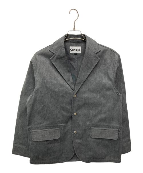 Schott（ショット）Schott (ショット) T/C ワーク 3B テーラード ジャケット グレー サイズ:Ｍの古着・服飾アイテム