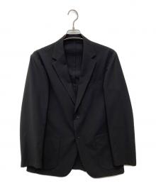 UNITED ARROWS TOKYO（ユナイテッドアローズトウキョウ）の古着「ライトサッカー 2ボタン テーラード ジャケット UA COZY」｜ブラック