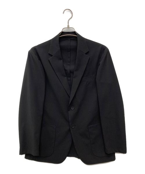 UNITED ARROWS TOKYO（ユナイテッドアローズトウキョウ）UNITED ARROWS TOKYO (ユナイテッドアローズトウキョウ) ライトサッカー 2ボタン テーラード ジャケット UA COZY ブラック サイズ:Ｌの古着・服飾アイテム
