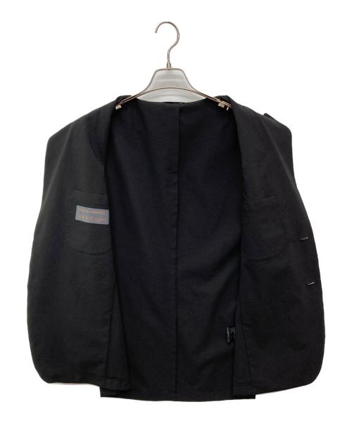 UNITED ARROWS TOKYO（ユナイテッドアローズトウキョウ）UNITED ARROWS TOKYO (ユナイテッドアローズトウキョウ) ライトサッカー 2ボタン テーラード ジャケット UA COZY ブラック サイズ:Ｌの古着・服飾アイテム