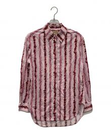 BURBERRY（バーバリー）の古着「グラフィティストライプシャツ/8002172」｜ピンク