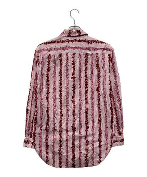 BURBERRY（バーバリー）BURBERRY (バーバリー) グラフィティストライプシャツ/8002172 ピンク サイズ:40の古着・服飾アイテム