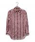 BURBERRY（バーバリー）の古着「グラフィティストライプシャツ/8002172」｜ピンク