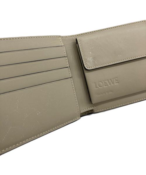 LOEWE（ロエベ）LOEWE (ロエベ) アナグラム バイフォールド コインウォレット ベージュの古着・服飾アイテム