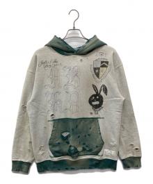 NEIGHBORHOOD（ネイバーフッド）の古着「SAVAGE SWEAT HOODIE/251OKNH-CSM02」｜グレー