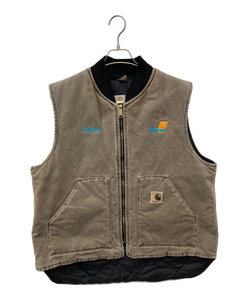 CarHartt（カーハート）CarHartt (カーハート) ダックベスト ブラウン サイズ:ＸＬの古着・服飾アイテム
