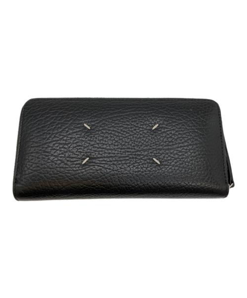Maison Margiela（メゾンマルジェラ）Maison Margiela (メゾンマルジェラ) 4ステッチ ジップアラウンドウォレット ブラックの古着・服飾アイテム
