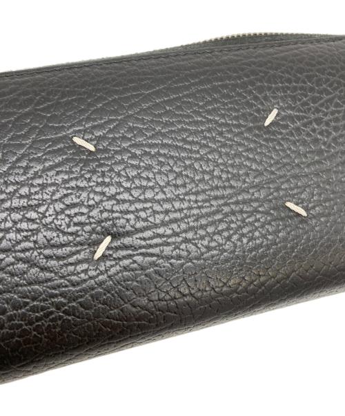 Maison Margiela（メゾンマルジェラ）Maison Margiela (メゾンマルジェラ) 4ステッチ ジップアラウンドウォレット ブラックの古着・服飾アイテム