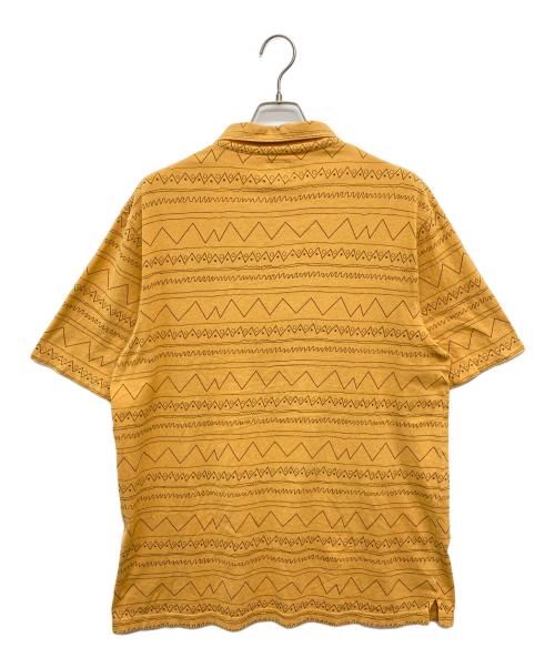 stussy（ステューシー）stussy (ステューシー) ネイティブパターンポロシャツ イエロー サイズ:Ｌの古着・服飾アイテム