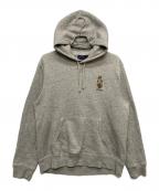 RALPH LAURENラルフローレン）の古着「POLO BEAR FLEECE HOODIE」｜グレー