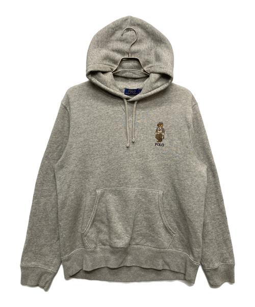 RALPH LAUREN（ラルフローレン）RALPH LAUREN (ラルフローレン) POLO BEAR FLEECE HOODIE グレー サイズ:Ｌの古着・服飾アイテム