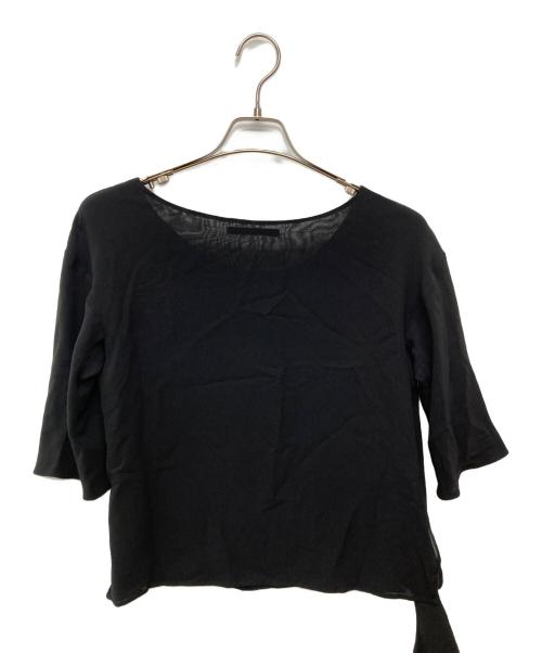 YOHJI YAMAMOTO（ヨウジヤマモト）YOHJI YAMAMOTO (ヨウジヤマモト) シルクブラウス ブラック サイズ:Sの古着・服飾アイテム
