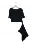 YOHJI YAMAMOTO (ヨウジヤマモト) シルクブラウス ブラック サイズ:S：8000円