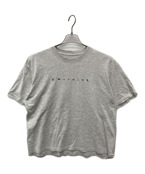 g'morning（グッドモーニング）g'morning (グッドモーニング) Handwritten stitch Tee グレー サイズ:Lの古着・服飾アイテム
