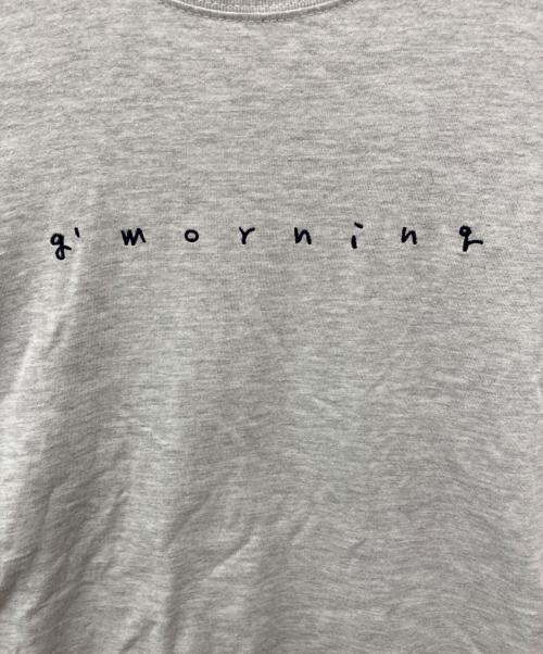 g'morning（グッドモーニング）g'morning (グッドモーニング) Handwritten stitch Tee グレー サイズ:Lの古着・服飾アイテム