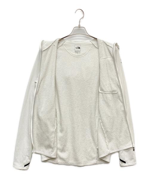 THE NORTH FACE（ザ ノース フェイス）THE NORTH FACE (ザ ノース フェイス) エクスペディショングリッドフリースフルジップフーディ ホワイト サイズ:XLの古着・服飾アイテム