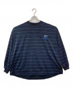 SEESEE×EYE CANDYシーシー×アイキャンディ）の古着「SUPER BIG BORDER LS TEE」｜ブルー