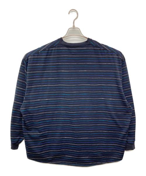 SEESEE（シーシー）SEESEE (シーシー) EYE CANDY (アイキャンディ) SUPER BIG BORDER LS TEE ブルー サイズ:Lの古着・服飾アイテム