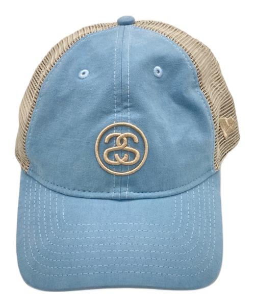 stussy（ステューシー）stussy (ステューシー) New Era (ニューエラ) 9TWENTY SS LINK TRUCKER ブルー サイズ:-の古着・服飾アイテム