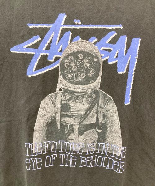 stussy（ステューシー）stussy (ステューシー) SPACEMAN 8 BALL LOGO T-shirt ブラック サイズ:Lの古着・服飾アイテム