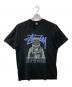 stussy（ステューシー）の古着「SPACEMAN 8 BALL LOGO T-shirt」｜ブラック