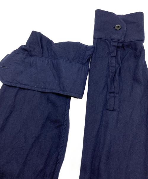 Saint Laurent Paris（サンローランパリ）Saint Laurent Paris (サンローランパリ) ダメージ加工レーヨンシャツ ネイビー サイズ:39の古着・服飾アイテム