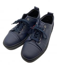Christian Louboutin（クリスチャン・ルブタン）の古着「Adolon Junior プラットフォームスニーカー」｜ネイビー