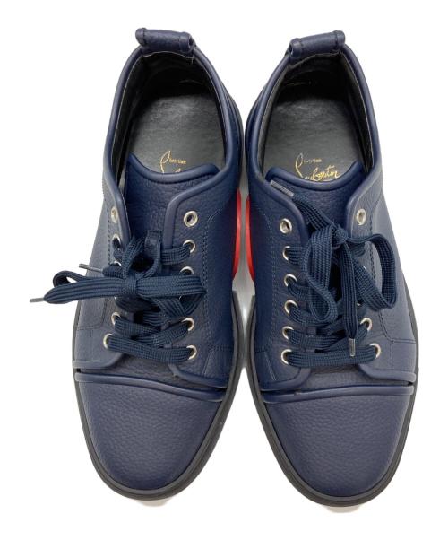 Christian Louboutin（クリスチャン・ルブタン）Christian Louboutin (クリスチャン・ルブタン) Adolon Junior プラットフォームスニーカー ネイビー サイズ:41 1/2の古着・服飾アイテム