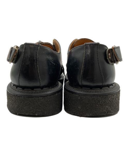 GEORGE COX（ジョージコックス）GEORGE COX (ジョージコックス) COMME des GARCONS HOMME PLUS (コムデギャルソンオムプリュス) ハラコモンクストラップシューズ ブラック サイズ:6の古着・服飾アイテム