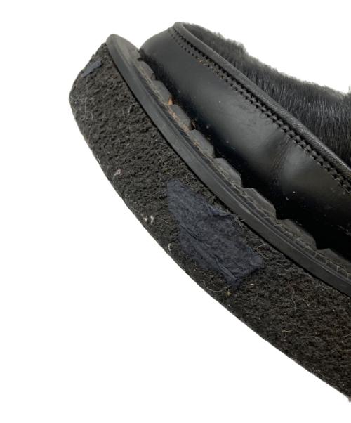 GEORGE COX（ジョージコックス）GEORGE COX (ジョージコックス) COMME des GARCONS HOMME PLUS (コムデギャルソンオムプリュス) ハラコモンクストラップシューズ ブラック サイズ:6の古着・服飾アイテム