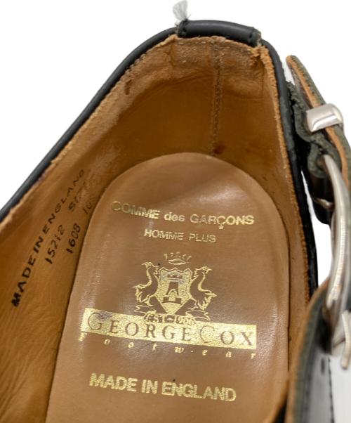 GEORGE COX（ジョージコックス）GEORGE COX (ジョージコックス) COMME des GARCONS HOMME PLUS (コムデギャルソンオムプリュス) ハラコモンクストラップシューズ ブラック サイズ:6の古着・服飾アイテム