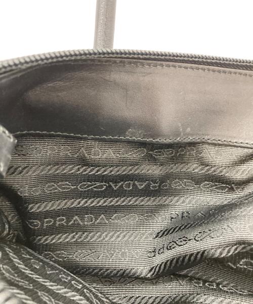 PRADA（プラダ）PRADA (プラダ) ナイロンボウリングバッグ ネイビーの古着・服飾アイテム