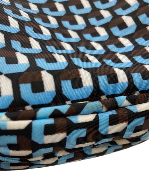 PRADA（プラダ）PRADA (プラダ) Multi Pochette Bag ブルー×ブラウンの古着・服飾アイテム
