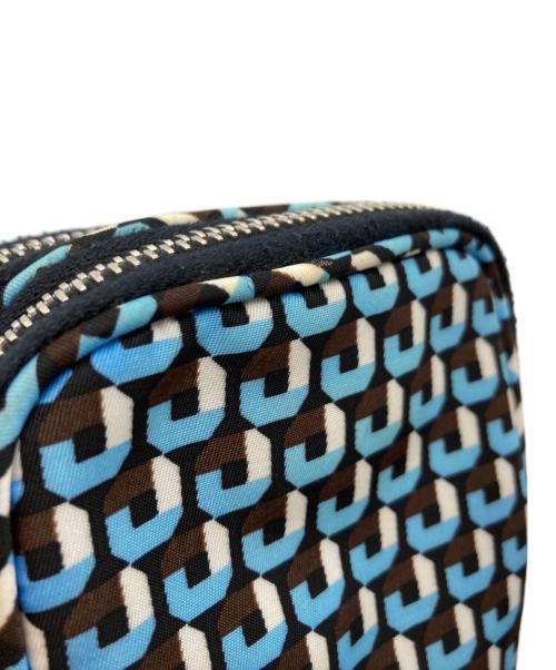 PRADA（プラダ）PRADA (プラダ) Multi Pochette Bag ブルー×ブラウンの古着・服飾アイテム