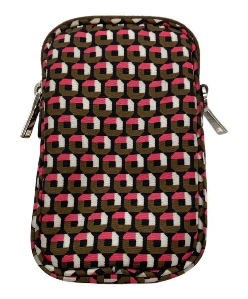 PRADA（プラダ）PRADA (プラダ) Multi Pochette Bag ピンク×ブラウンの古着・服飾アイテム