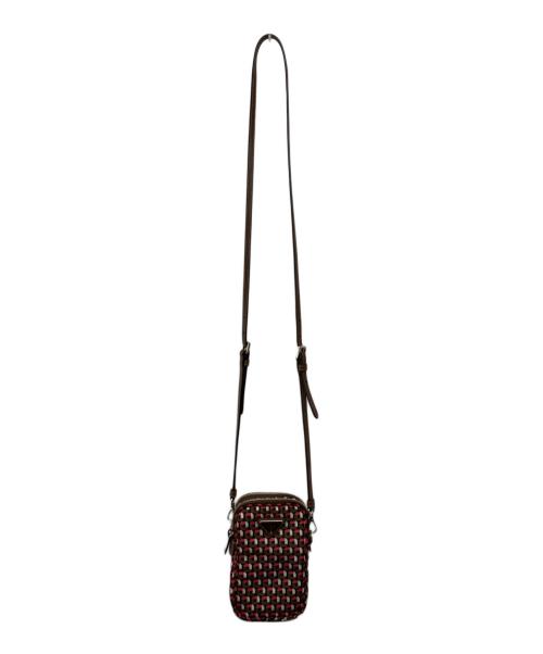 PRADA（プラダ）PRADA (プラダ) Multi Pochette Bag ピンク×ブラウンの古着・服飾アイテム