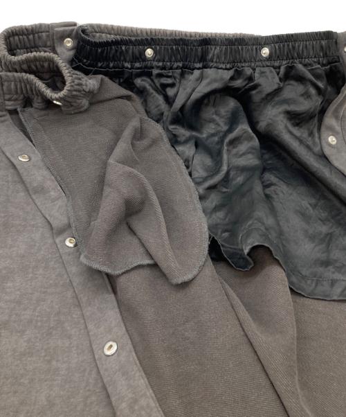 JOSE MOON（ジョゼムーン）JOSE MOON (ジョゼムーン) LAYERED LIKE SWEAT PANTS ブラック サイズ:36の古着・服飾アイテム
