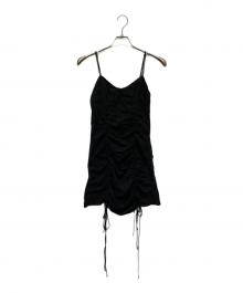 JOSE MOON（ジョゼムーン）の古着「GATHER CAMI DRESS」｜ブラック