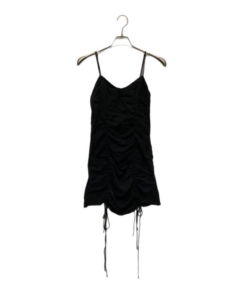 JOSE MOON（ジョゼムーン）JOSE MOON (ジョゼムーン) GATHER CAMI DRESS ブラック サイズ:36の古着・服飾アイテム