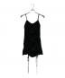 JOSE MOON（ジョゼムーン）の古着「GATHER CAMI DRESS」｜ブラック
